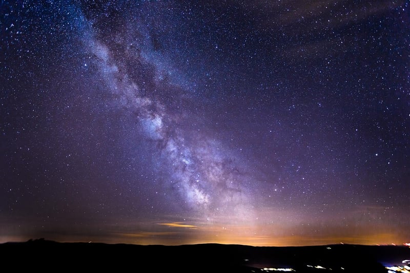 Starry night sky lighting